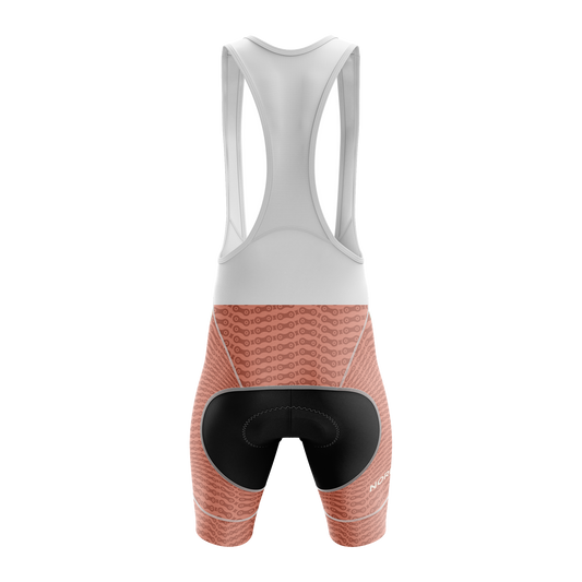 Nordvelo Chainlink Women Bib Shorts - Rust rear