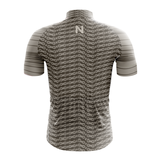 Nordvelo Chainlink Men Short Sleeve Jersey - Bark rear