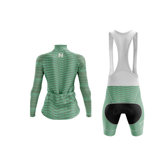 Nordvelo Chainlink Women Long Sleeve Kit - Sage rear
