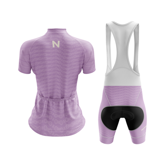 Nordvelo Chainlink Women Short Sleeve Kit - Heather rear