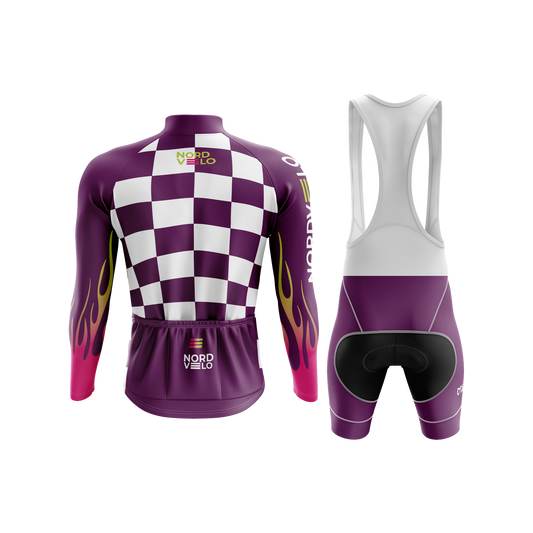 Nordvelo Circuit Men Long Sleeve Kit - Amethyst rear