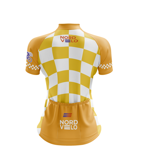 Nordvelo Circuit Women Short Sleeve Jersey - Saffron rear