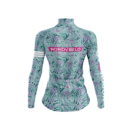 Nordvelo Contour Women Long Sleeve Jersey - Mint rear