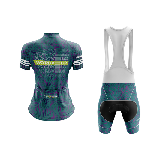 Nordvelo Contour Women Short Sleeve Kit - Petrol rear
