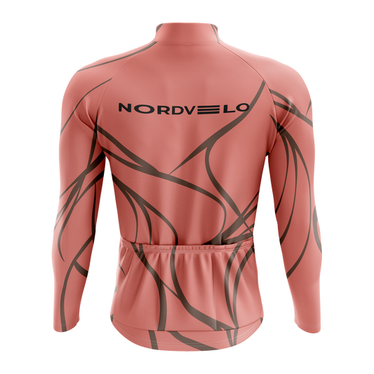 Nordvelo Current Men Long Sleeve Jersey - Clay rear