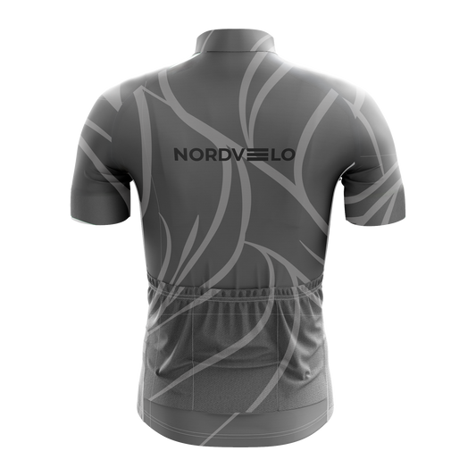 Nordvelo Current Men Short Sleeve Jersey - Charcoal rear