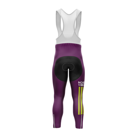 Nordvelo Halftone Women Bib Tights - Berry rear