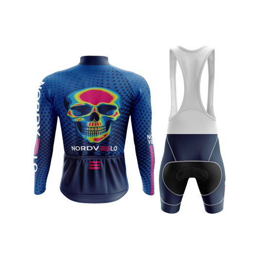 Nordvelo Halftone Men Long Sleeve Kit - Azure rear