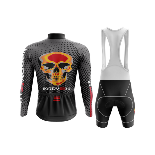 Nordvelo Halftone Men Long Sleeve Kit - Carbon rear