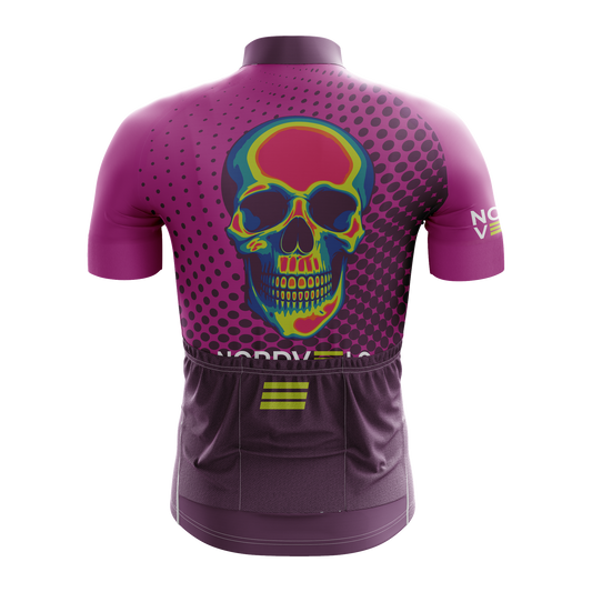 Nordvelo Halftone Men Short Sleeve Jersey - Berry rear