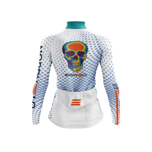 Nordvelo Halftone Women Long Sleeve Jersey - Ice rear