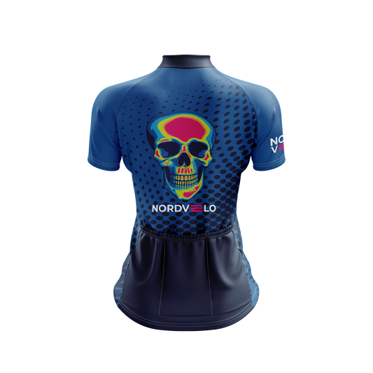 Nordvelo Halftone Women Short Sleeve Jersey - Azure rear