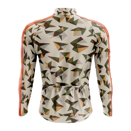 Nordvelo Kaleido Men Long Sleeve Jersey - Stone rear