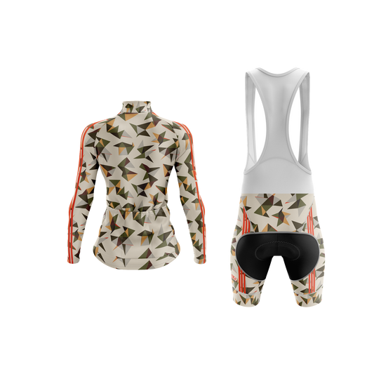 Nordvelo Kaleido Women Long Sleeve Kit - Stone rear