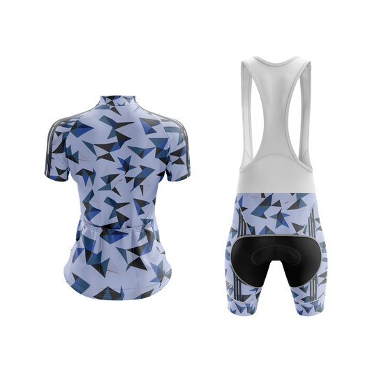 Nordvelo Kaleido Women Short Sleeve Kit - Periwinkle rear