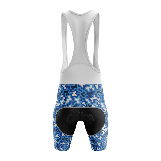 Nordvelo Modern Camo Women Bib Shorts - Cobalt rear