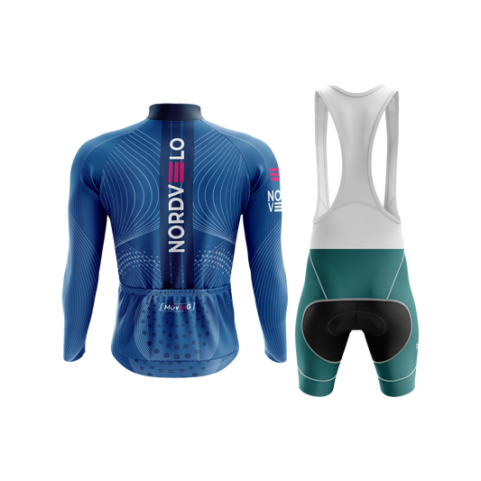 Nordvelo Peloton Men Long Sleeve Kit - Obsidian rear