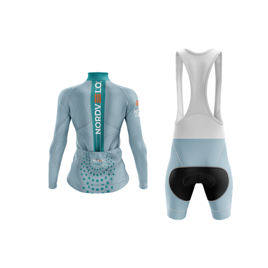 Nordvelo Peloton Women Long Sleeve Kit - Dove rear