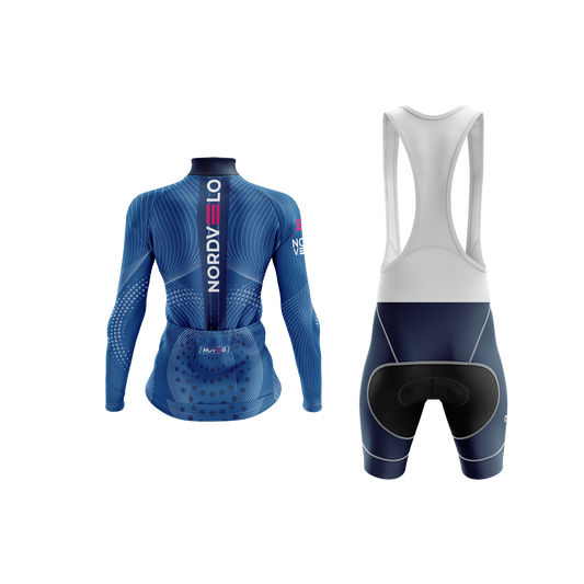 Nordvelo Peloton Women Long Sleeve Kit - Royal rear