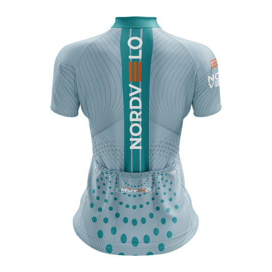 Nordvelo Peloton Women Short Sleeve Jersey - Dove rear