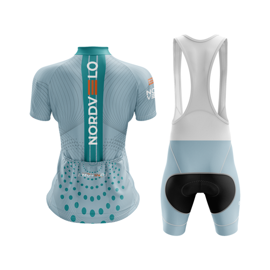 Nordvelo Peloton Women Short Sleeve Kit - Dove rear