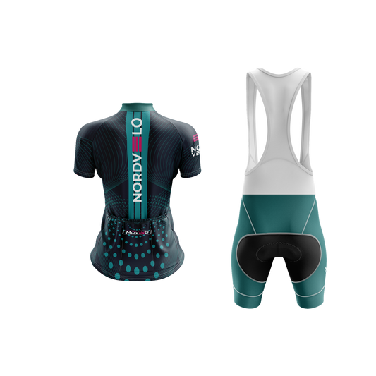 Nordvelo Peloton Women Short Sleeve Kit - Obsidian rear
