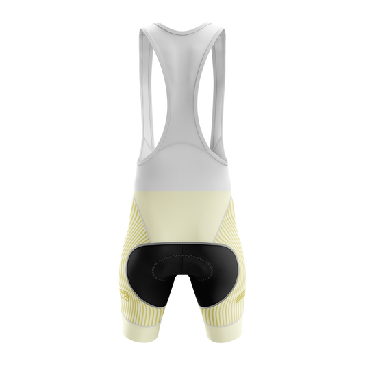 Nordvelo Pinstripe Women Bib Shorts - Butter rear