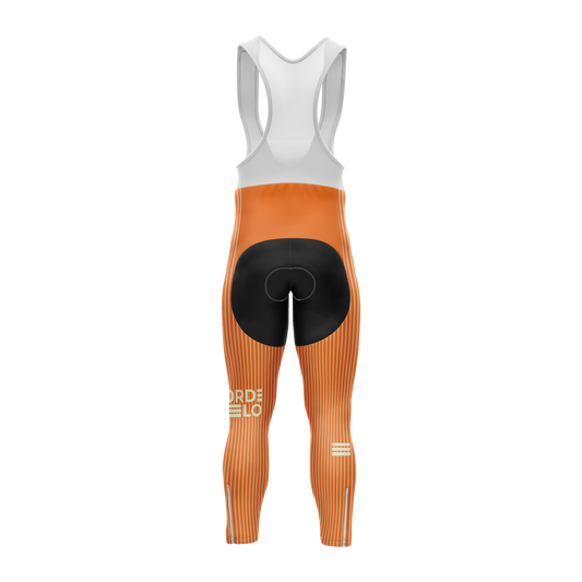 Nordvelo Pinstripe Women Bib Tights - Ember rear