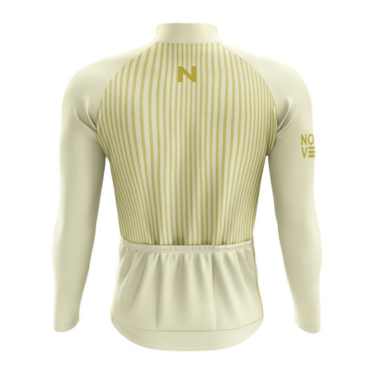 Nordvelo Pinstripe Men Long Sleeve Jersey - Butter rear