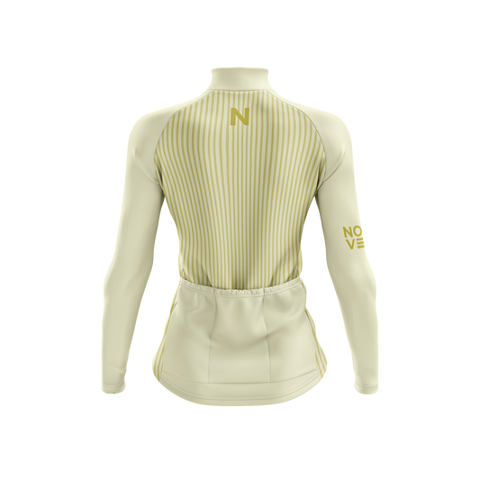 Nordvelo Pinstripe Women Long Sleeve Jersey - Butter rear