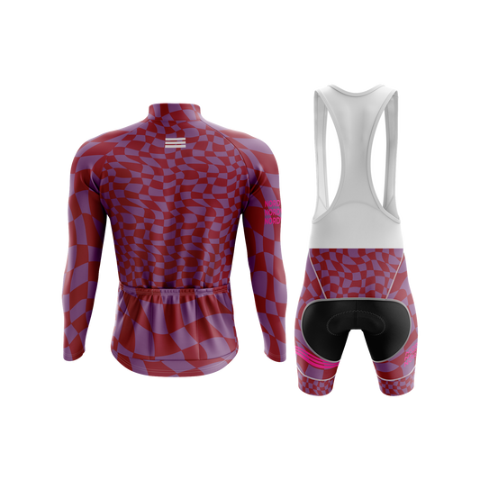 Nordvelo Ripple Men Long Sleeve Kit - Mulberry rear