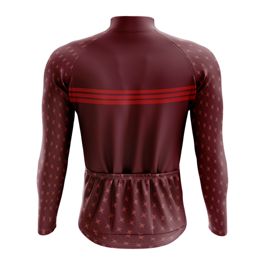 Nordvelo Stellar Men Long Sleeve Jersey - Merlot rear