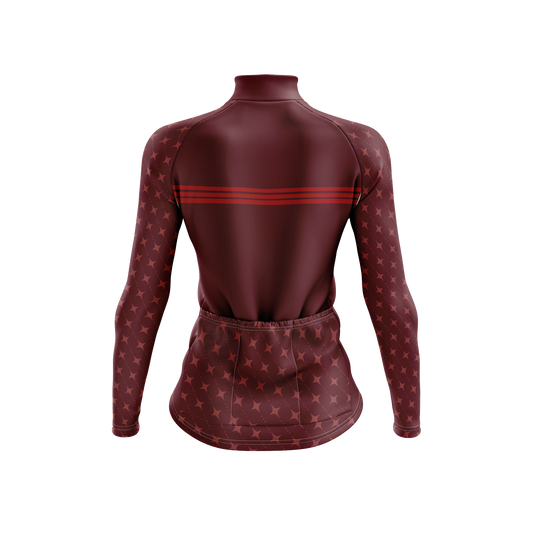Nordvelo Stellar Women Long Sleeve Jersey - Merlot rear