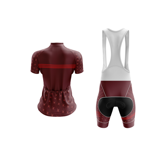 Nordvelo Stellar Women Short Sleeve Kit - Merlot rear