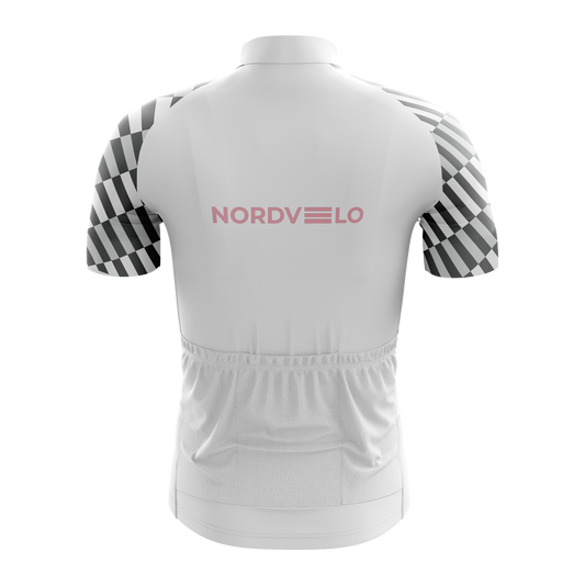 Nordvelo Tessellate Men Short Sleeve Jersey - Chalk rear