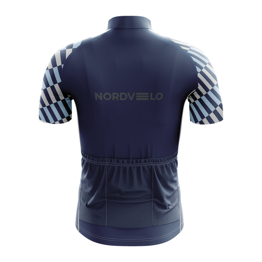 Nordvelo Tessellate Men Short Sleeve Jersey - Denim rear