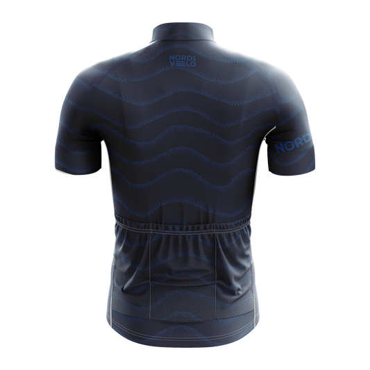 Nordvelo Wavey Men Short Sleeve Jersey - Navy rear