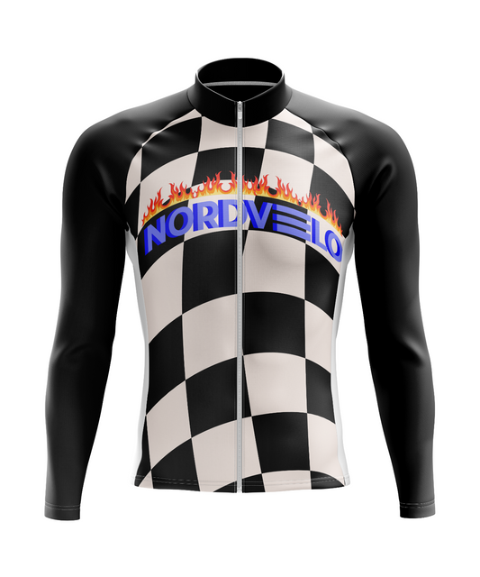 Nordvelo Checkered Men Long Sleeve Jersey