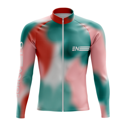 Nordvelo Bloom Men Long Sleeve Jersey - Eucalypt front