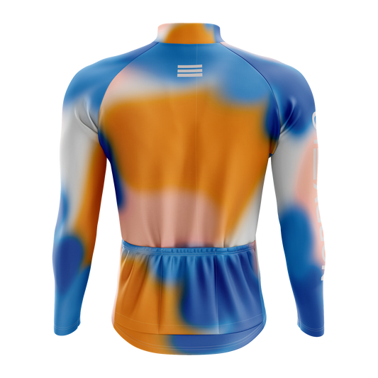 Nordvelo Bloom Men Long Sleeve Jersey - Indigo rear