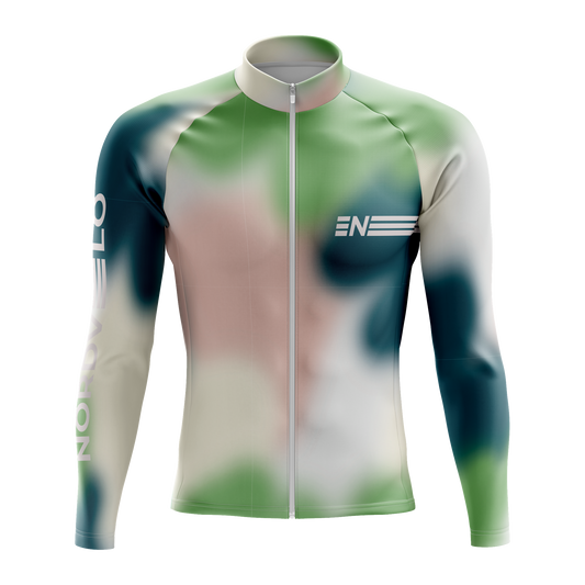 Nordvelo Bloom Men Long Sleeve Jersey - Moss front