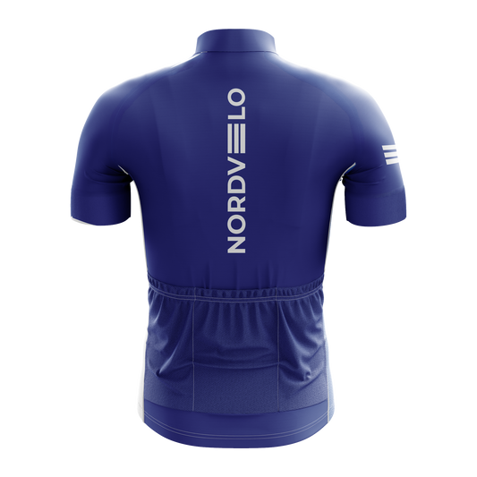 Nordvelo Blue Skull Men Short Sleeve Jersey rear