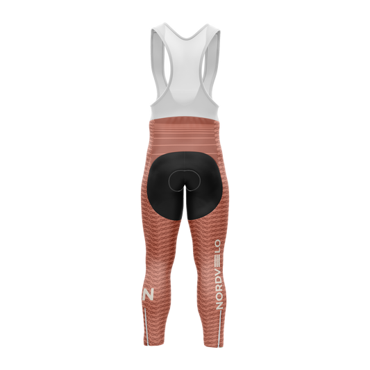 Nordvelo Chainlink Women Bib Tights - Rust rear