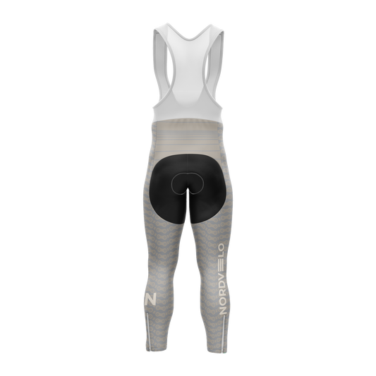 Nordvelo Chainlink Women Bib Tights - Stone rear