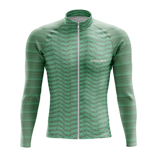 Nordvelo Chainlink Men Long Sleeve Jersey - Sage front