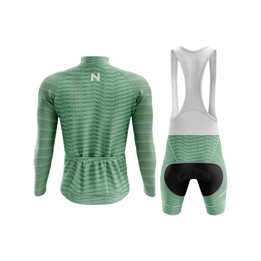 Nordvelo Chainlink Men Long Sleeve Kit - Sage rear