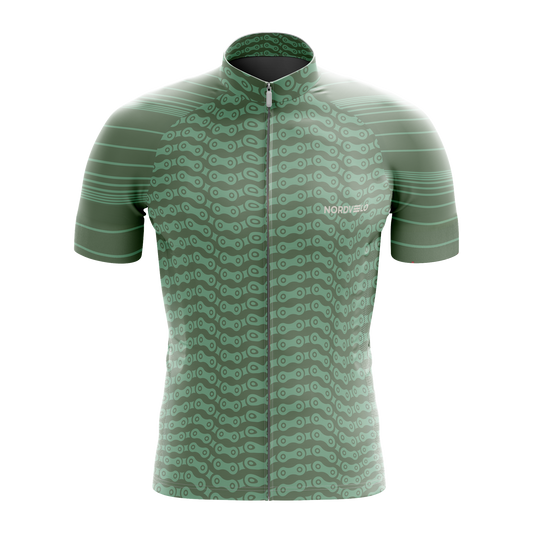 Nordvelo Chainlink Men Short Sleeve Jersey - Sage front