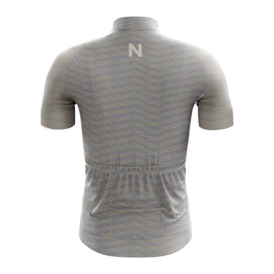 Nordvelo Chainlink Men Short Sleeve Jersey - Stone rear