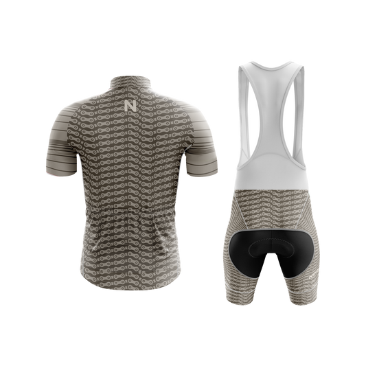 Nordvelo Chainlink Men Short Sleeve Kit - Bark rear