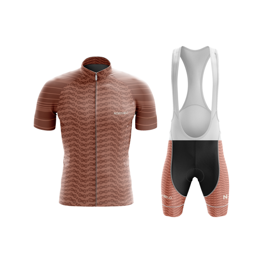 Nordvelo Chainlink Men Short Sleeve Kit - Rust front